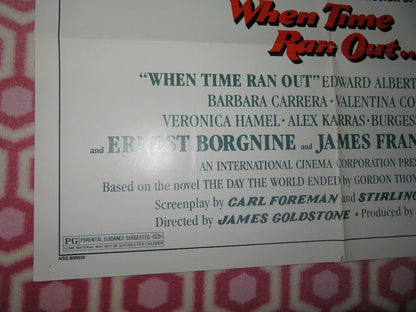 WHEN TIME RAN OUT US ONE SHEET  POSTER BARBARA CARRERA 1980