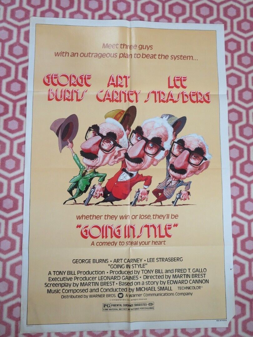 GOING IN STYLE US ONE SHEET(27 x 41)POSTER GEORGE BURNS ART CARNEY LEE STRASBERG