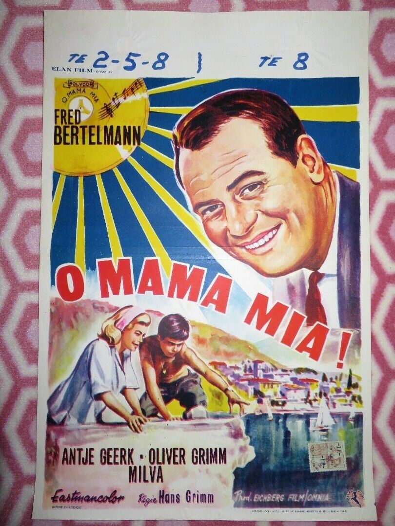 O MAMA MIA!/ Lieder klingen am Lago Maggiore BELGIUM (21"x 14") POSTER 1963