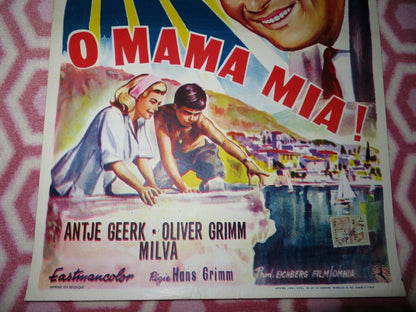 O MAMA MIA!/ Lieder klingen am Lago Maggiore BELGIUM (21"x 14") POSTER 1963