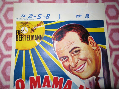 O MAMA MIA!/ Lieder klingen am Lago Maggiore BELGIUM (21"x 14") POSTER 1963