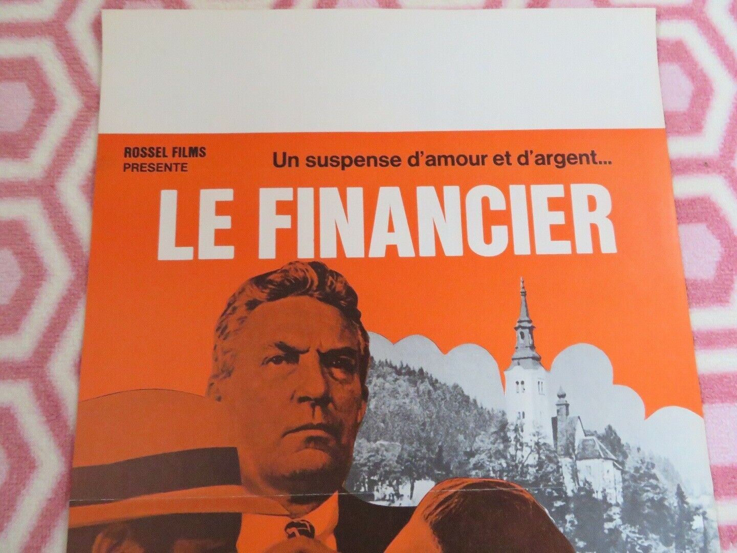 LE FINANCIER/ ENGLAND MADE ME BELGIUM (21.5"x 13") POSTER PETER FINCH 1973