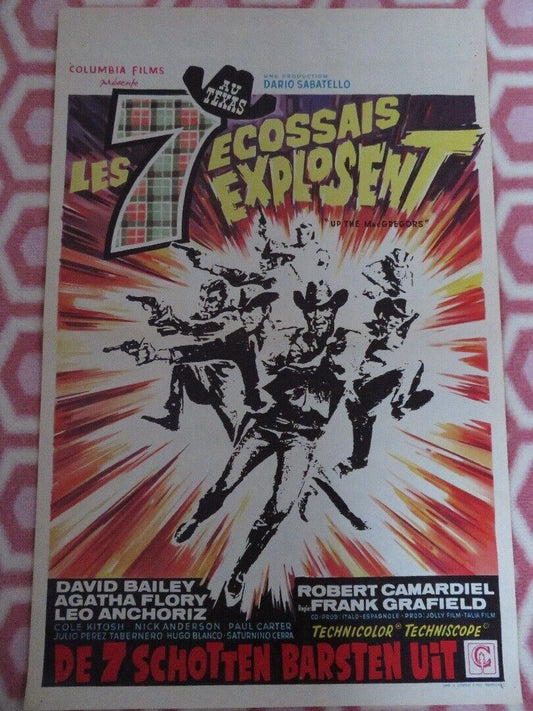 LES 7 ECOSSAIS EXPLOSENT/Up the MacGregors BELGIUM (21"x 14") POSTER 1967