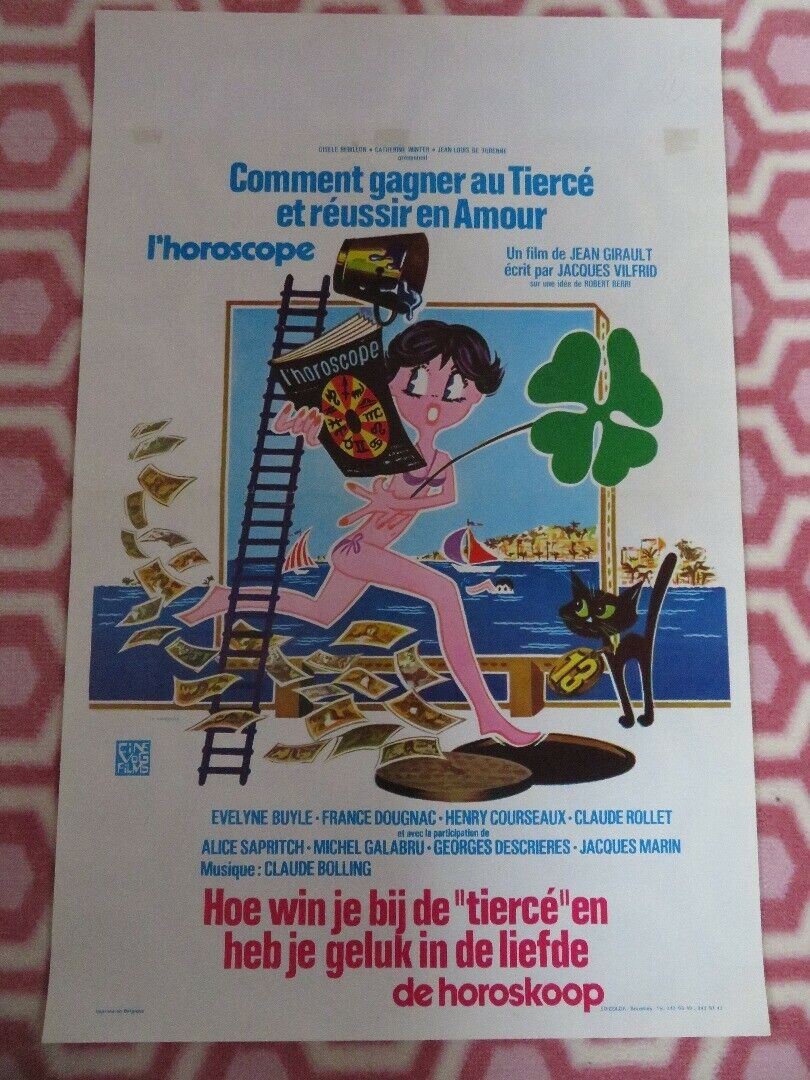 L'HOROSCOPE/Horoscope BELGIUM (21.5"x 14") POSTER EVELYNE BUYLE 1978