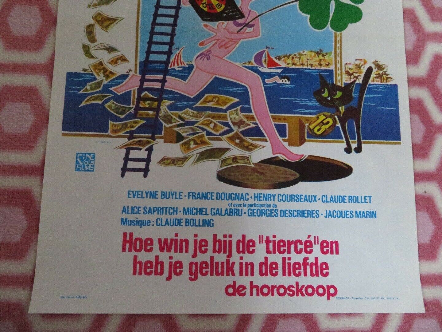 L'HOROSCOPE/Horoscope BELGIUM (21.5"x 14") POSTER EVELYNE BUYLE 1978