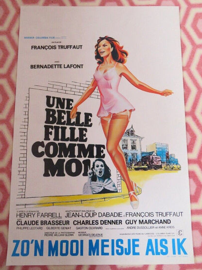 UNE BELLE FILLE COMME MOI/ A Gorgeous Girl Like Me BELGIUM (21"x 14") POSTER '72