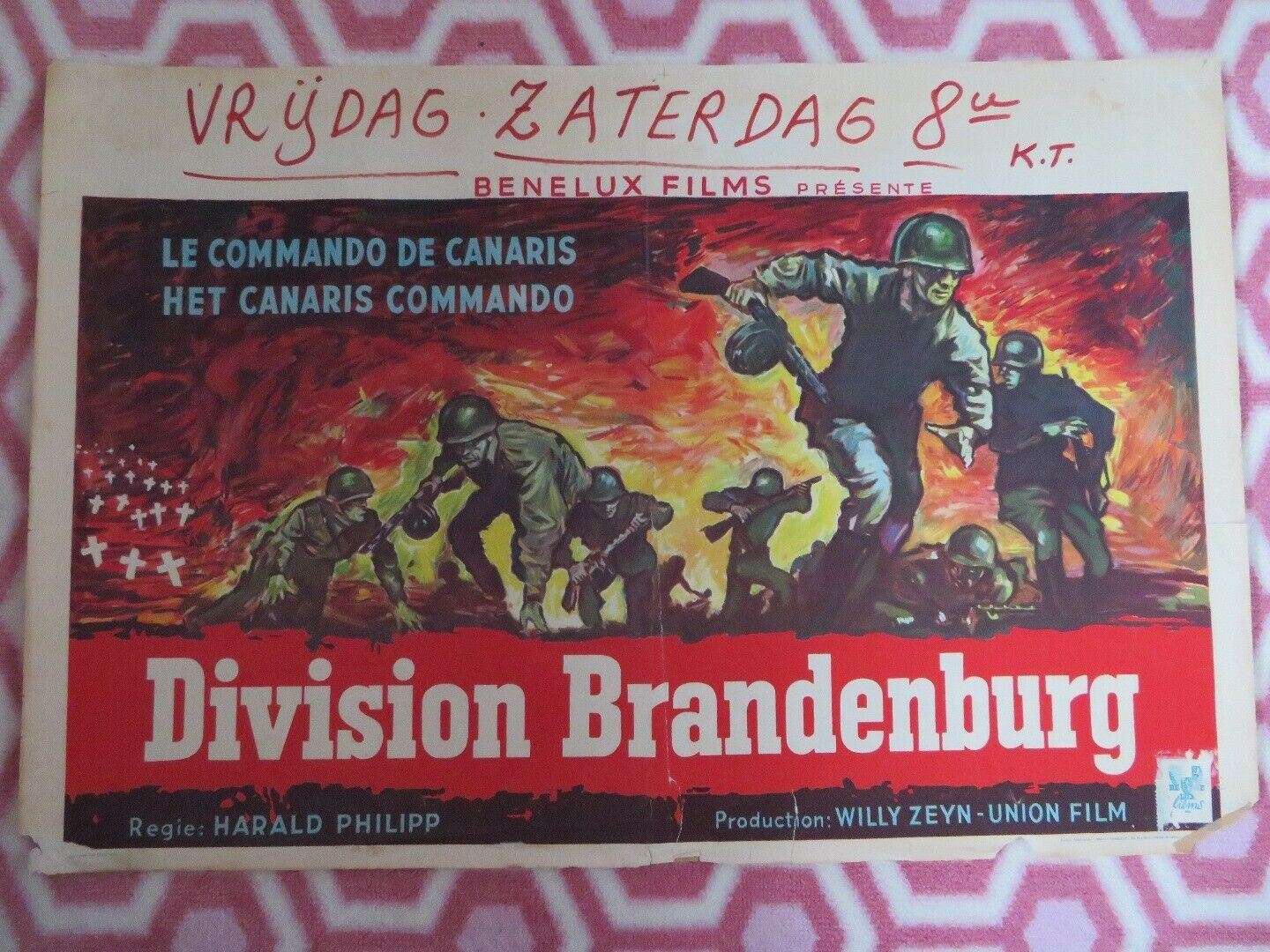 DIVISION BRANDENBURG BELGIUM (14.5"x 22") POSTER HARALD PHILIPP 1960