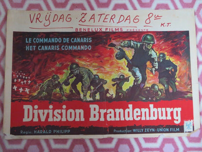 DIVISION BRANDENBURG BELGIUM (14.5"x 22") POSTER HARALD PHILIPP 1960