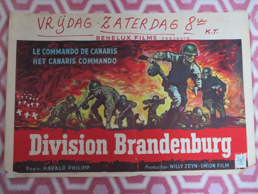 DIVISION BRANDENBURG BELGIUM (14.5"x 22") POSTER HARALD PHILIPP 1960