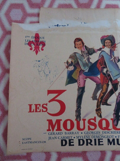 LES 3 MOUSQUETAIRES/ The Three Musketeers: Part I BELGIUM (14"x 21") POSTER 1961