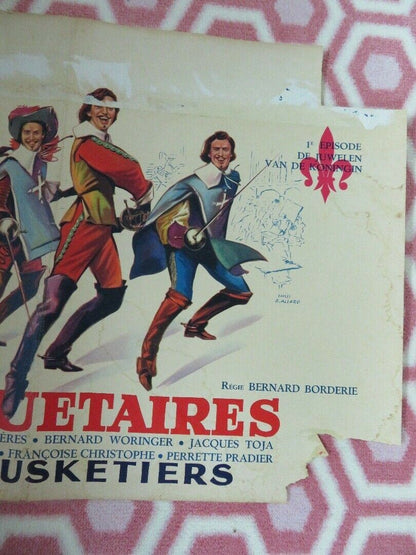 LES 3 MOUSQUETAIRES/ The Three Musketeers: Part I BELGIUM (14"x 21") POSTER 1961