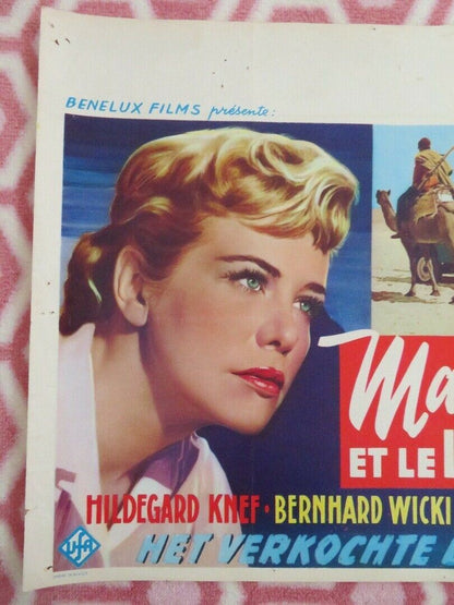 MADELINE ET LE LEGIONNAIRE/ Escape from Sahara BELGIUM (14"x 21") POSTER 1958