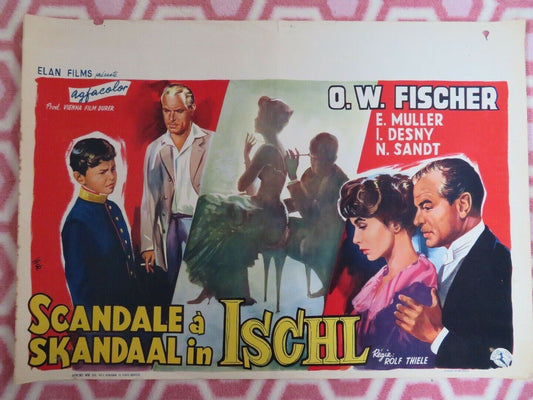 SCANDALE A ISCHL/ Scandal in Bad Ischl BELGIUM (15"x 21.5") POSTER O.W.FISCHER