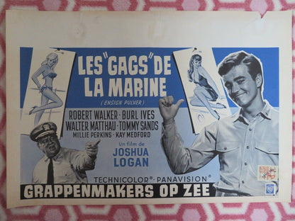 LES GAGS DE LA MARINE/ Ensign Pulver BELGIUM (14"x 20.5") POSTER ROBERT WALKER