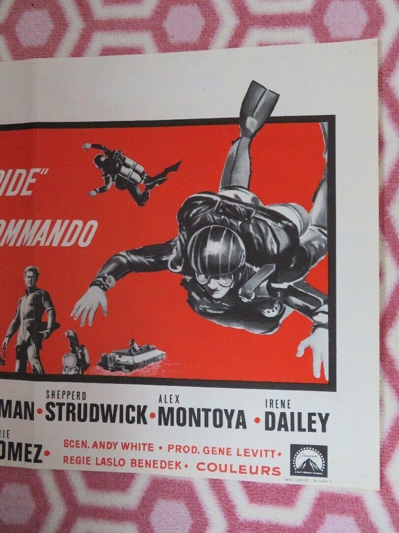 COMMANDO INTREPIDE/ DARING GAME BELGIUM (13.5"x 21.5") POSTER LLOYD BRIDGES  '68