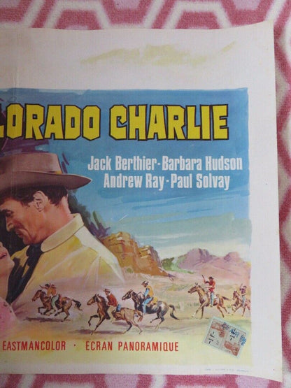 COLORADO CHARLIE  BELGIUM (14"x 21") POSTER JACK BERTHIER 1965