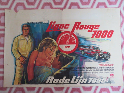 LIGNE ROUGE 7000/ RED LINE 7000 BELGIUM (14"x 21") POSTER JAMES CAAN 1965