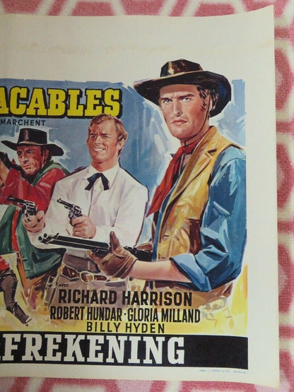 LES 3 IMPACABLES /Three Ruthless Ones BELGIUM (14"x 21") POSTER RICHARD HARRISON