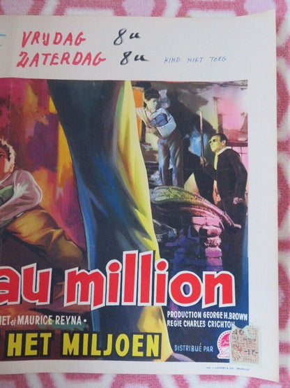 LE GOSSE AU MILLION/ THE BOY WHO STOLE A MILLION BELGIUM (14"x 21") POSTER 1960