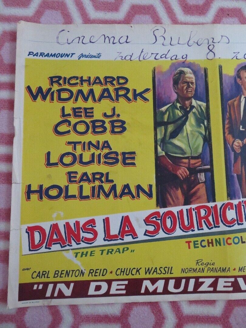 DANS LA SOURICIERE/ THE TRAP BELGIUM (15"x 22") POSTER LEE J.COBB 1959