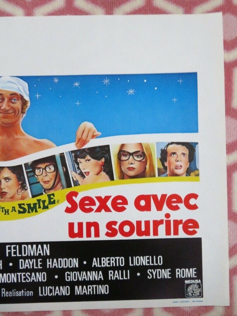 SEX AVEC UN SOURIRE/ SEX WITH A SMILE BELGIUM (14.5"x 21.5") POSTER 1976