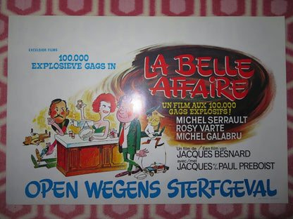 LA BELLE AFFAIRE BELGIUM (14"x 21") POSTER MICHEL SERRAULT 1973