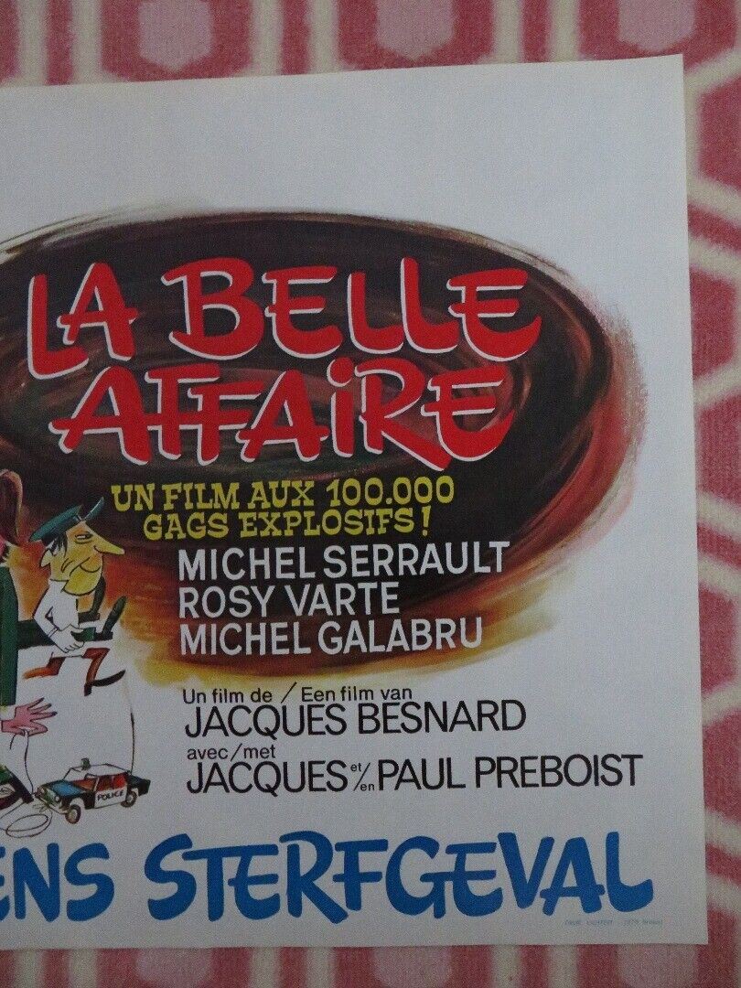 LA BELLE AFFAIRE BELGIUM (14"x 21") POSTER MICHEL SERRAULT 1973