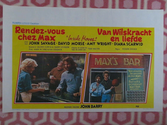 INSIDE MOVES BELGIUM (14"x 21") POSTER JOHN SAVAGE DAVID MORSE 1980