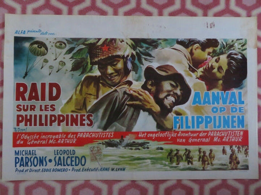 RAID SUR LES PHILIPPINES/ The Raiders of Leyte Gulf BELGIUM (14"x 21.5") POSTER