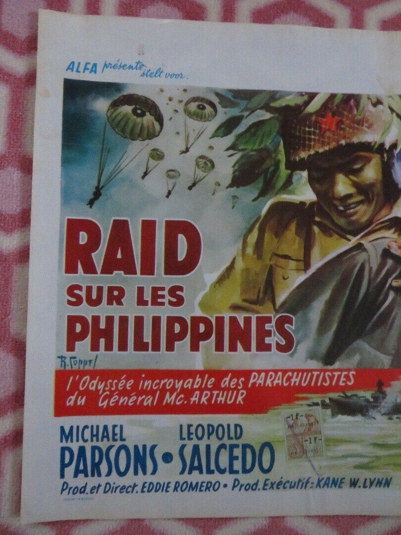 RAID SUR LES PHILIPPINES/ The Raiders of Leyte Gulf BELGIUM (14"x 21.5") POSTER