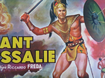 LE GEANT DE THESSALIE/ The Giants of Thessaly BELGIUM (14"x 21.5") POSTER 1960