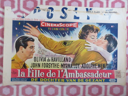 LA FILLE DE L'AMBASSADEUR/ The Ambassador's Daughter BELGIUM (14"x 21") POSTER