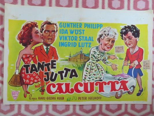 TANTE JUTTA AUS KALKUTTA BELGIUM (14"x 21.5") POSTER GUNTHER PHILIPP 1953