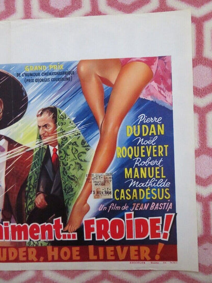 CERTAINS L'AIMENT... FROIDE!/ Some Like It ... Cold BELGIUM POSTER 1960