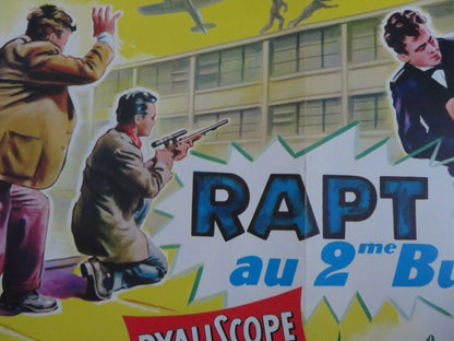 RAPT AU 2ME BUREAU/ Operation Abduction BELGIUM (14"x 21.5") POSTER 1958