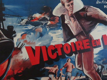 VICTOIRE EN MER/Victory at Sea BELGIUM (15"x 21.5") POSTER 1954