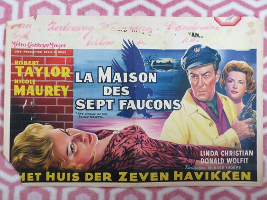 LA MAISON DES SEPT FAUCONS / THE HOUSE OF THE SEVEN HAWKS BELGIUM POSTER