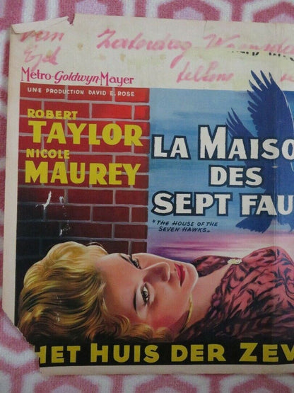 LA MAISON DES SEPT FAUCONS / THE HOUSE OF THE SEVEN HAWKS BELGIUM POSTER