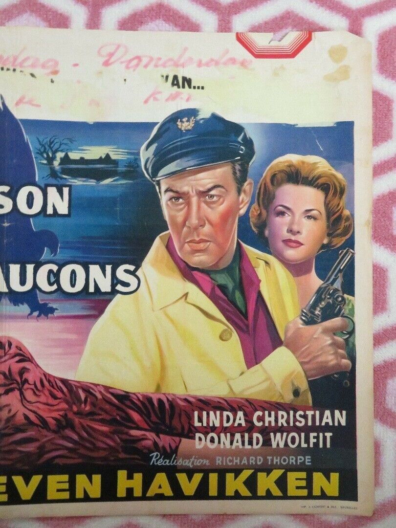 LA MAISON DES SEPT FAUCONS / THE HOUSE OF THE SEVEN HAWKS BELGIUM POSTER