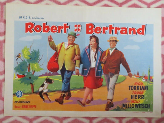 ROBERT ET BERTRAND BELGIUM (14.5"x 20.5") POSTER  VICO TORRIANI 1961