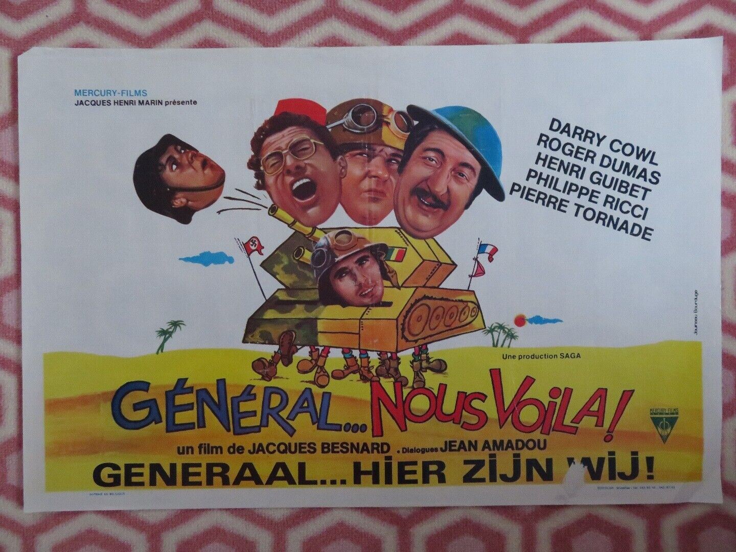 GENERAL...NOUS VOILA!/ General ... here we are! BELGIUM (14.5"x 21.5")POSTER '78