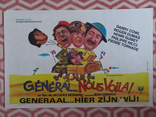 GENERAL...NOUS VOILA!/ General ... here we are! BELGIUM (14.5"x 21.5")POSTER '78