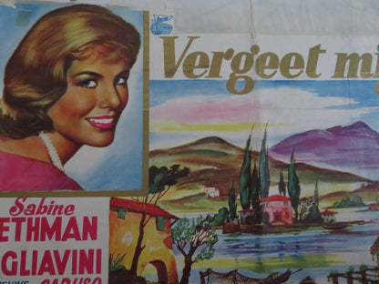 VERGEET MIJ NIET/ Vento di primavera BELGIUM (14.5"x 21") POSTER 1958