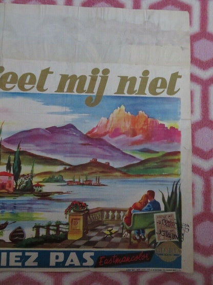 VERGEET MIJ NIET/ Vento di primavera BELGIUM (14.5"x 21") POSTER 1958