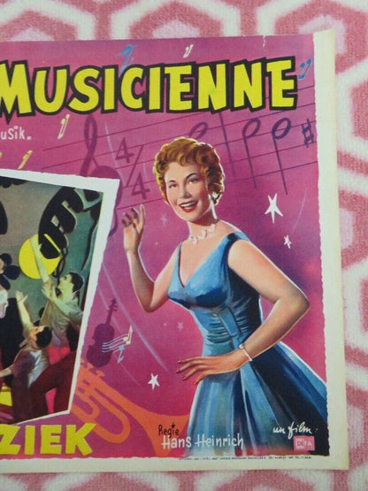 MA FEMME EST MUSICIENNE/ Meine Frau macht Musik BELGIUM (11"x 21") POSTER 1958