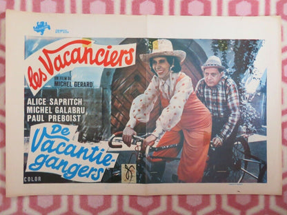 LES VACANCIERS BELGIUM (14.5"x 21.5") POSTER ALICE SAPRITCH 1974