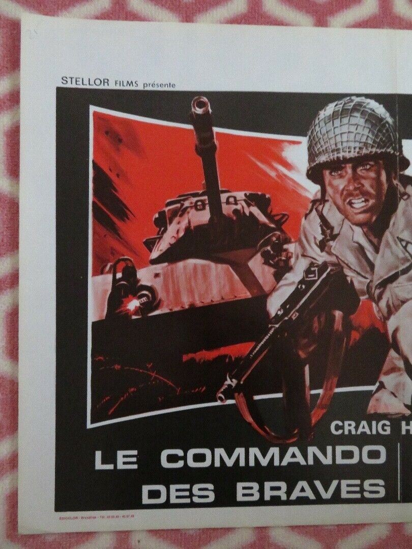 LE COMMANDO DES BRAVES/ When Heroes Die BELGIUM (14.5"x 21.5") POSTER