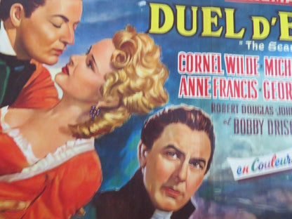 DUEL D'ESPIONS/ THE SCARLET COAT BELGIUM (14.5"x 21.5") POSTER CORNEL WILDE 1955