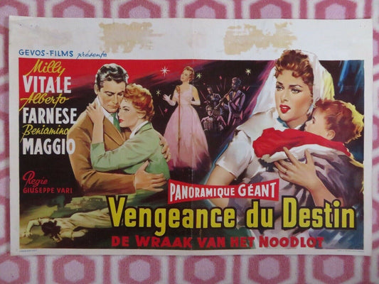 VENGEANCE DU DESTIN/ Vendicata! BELGIUM (14"x 21.5") POSTER 1956