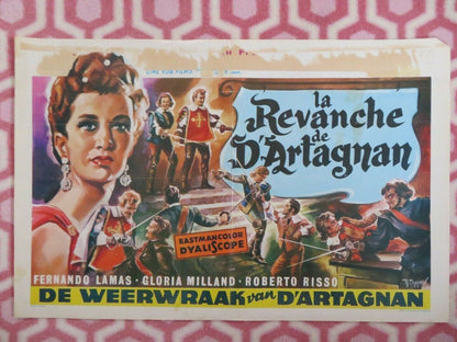 LA REVANCHE DE D'ARTAGNAN BELGIUM (14"x 21") POSTER FERNANDO LAMAS 1963